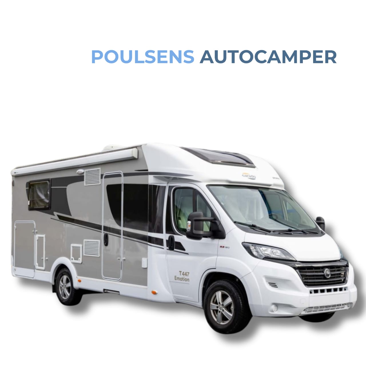 Vue extérieure avant du camping‑car semi‑intégré Carado T 447 2019 d’occasion