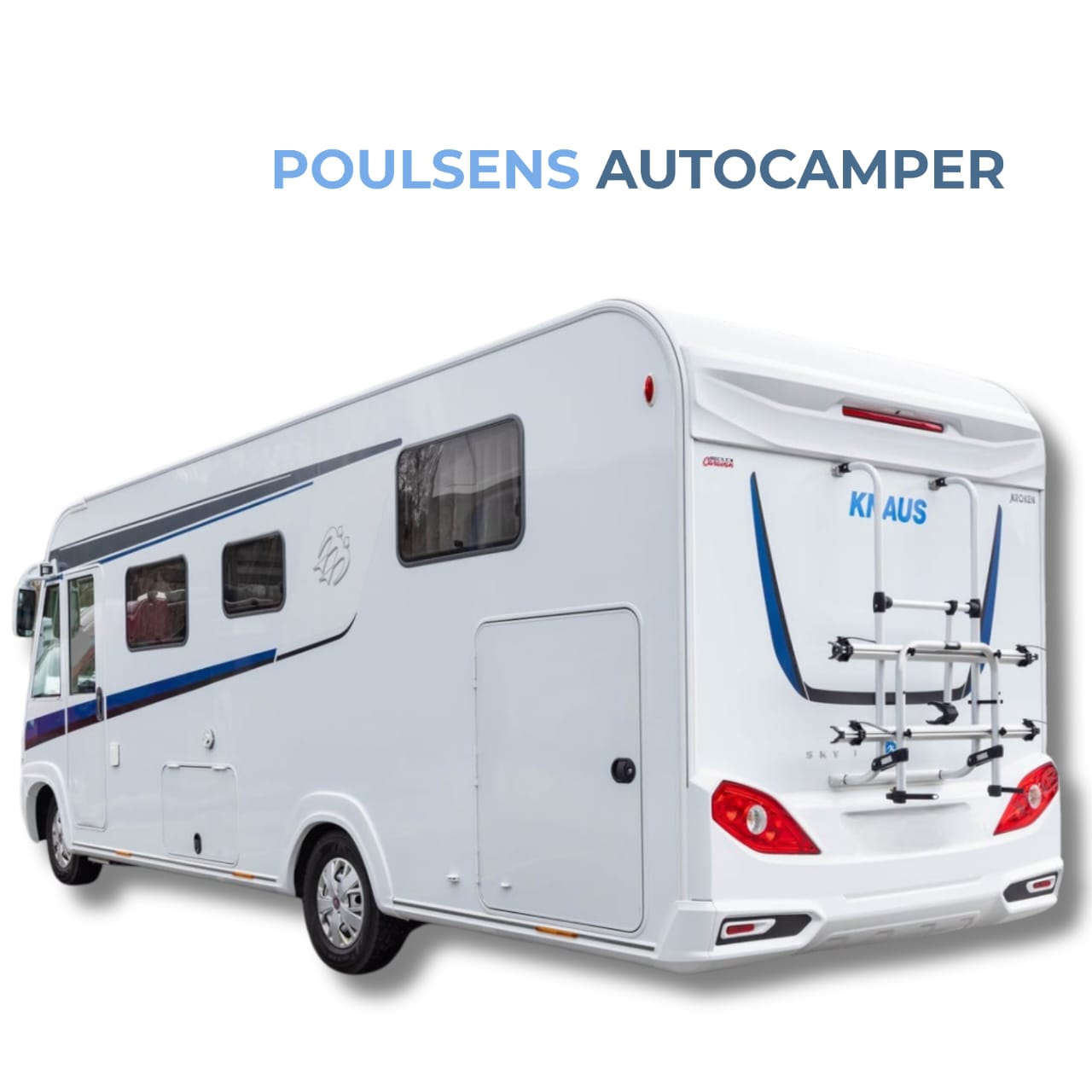 Vue arrière du Knaus SKY I 700 2017 avec auvent